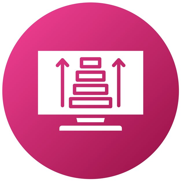 Estilo del icono de ordenamiento de diseño vectorial