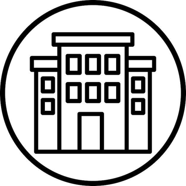 Estilo del icono de la organización de diseño vectorial