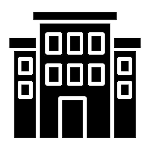 Estilo del icono de la organización de diseño vectorial