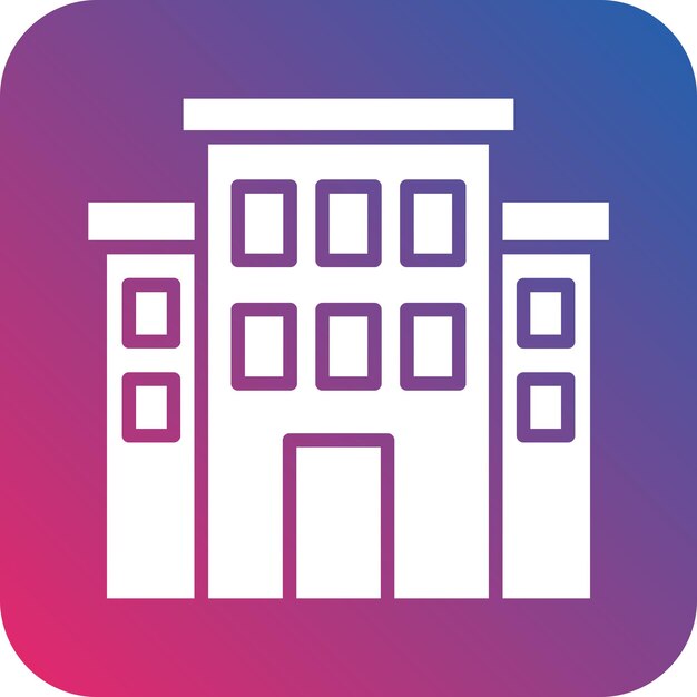 Estilo del icono de la organización de diseño vectorial