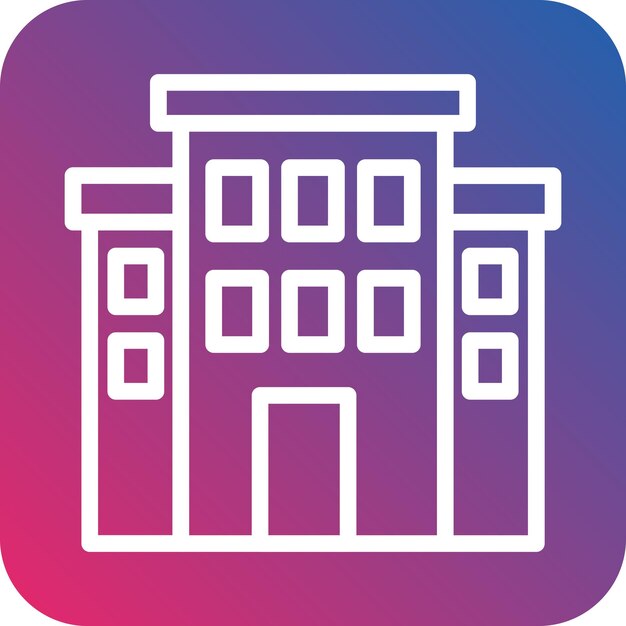 Estilo del icono de la organización de diseño vectorial