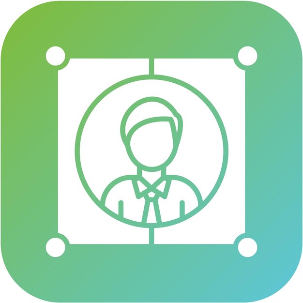 Estilo del icono de la organización de diseño vectorial