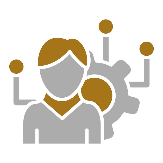 Estilo del icono de la organización de diseño vectorial
