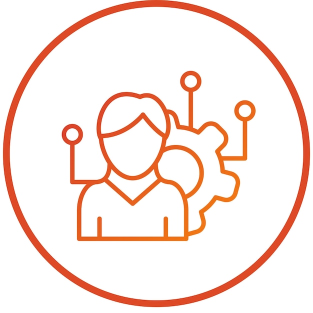 Estilo del icono de la organización de diseño vectorial