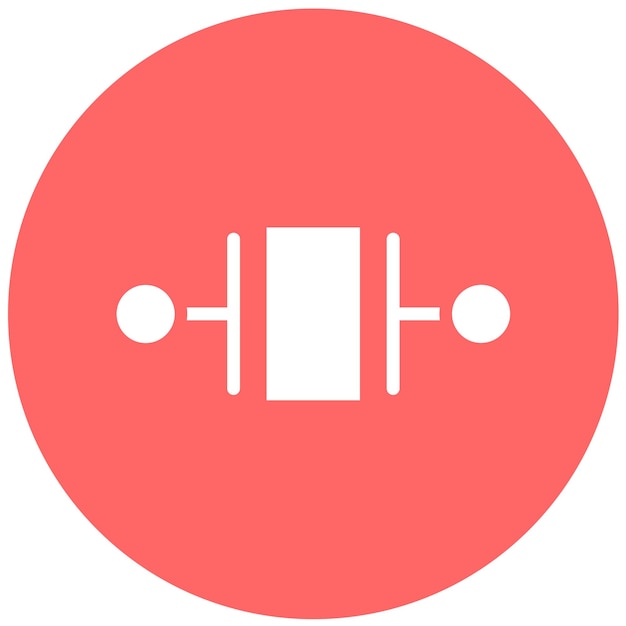 Estilo del icono del oscilador de diseño vectorial