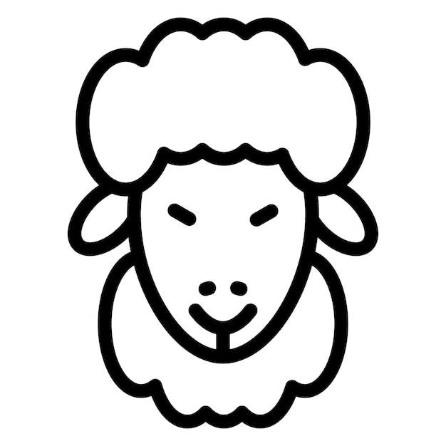 Estilo del icono de la oveja