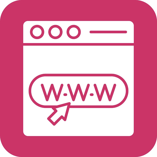 Estilo del icono de la página web de diseño vectorial