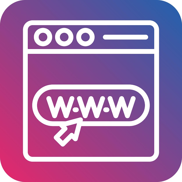 Estilo del icono de la página web de diseño vectorial