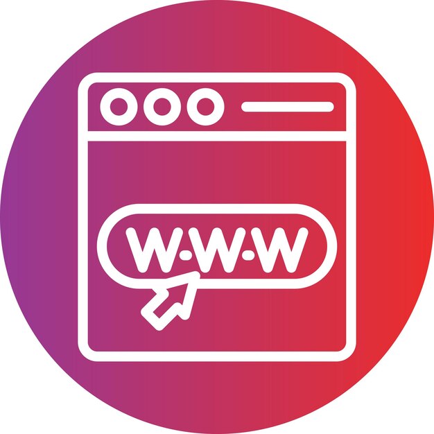 Estilo del icono de la página web de diseño vectorial