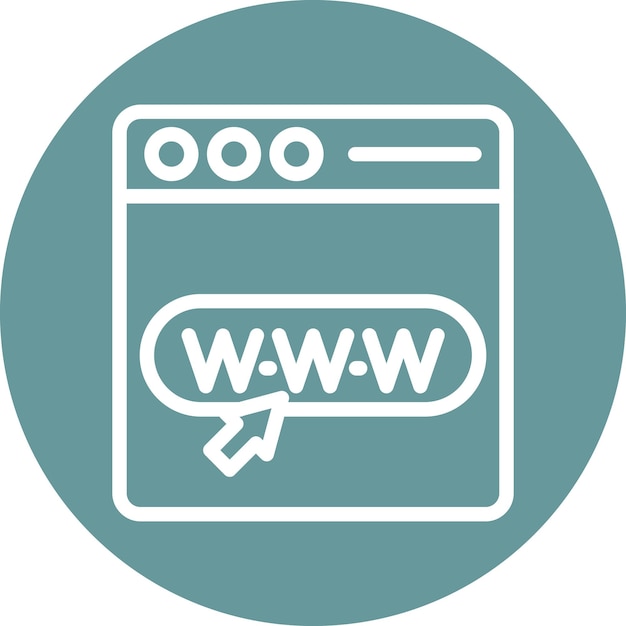 Estilo del icono de la página web de diseño vectorial