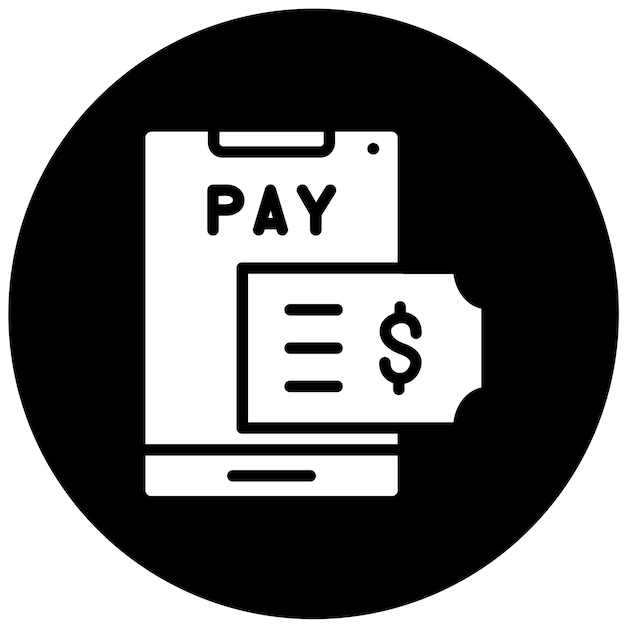 Estilo de icono de pago digital de diseño vectorial