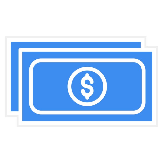 Estilo del icono de pago en efectivo de diseño vectorial