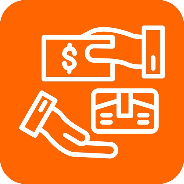 Estilo del icono de pago en la entrega