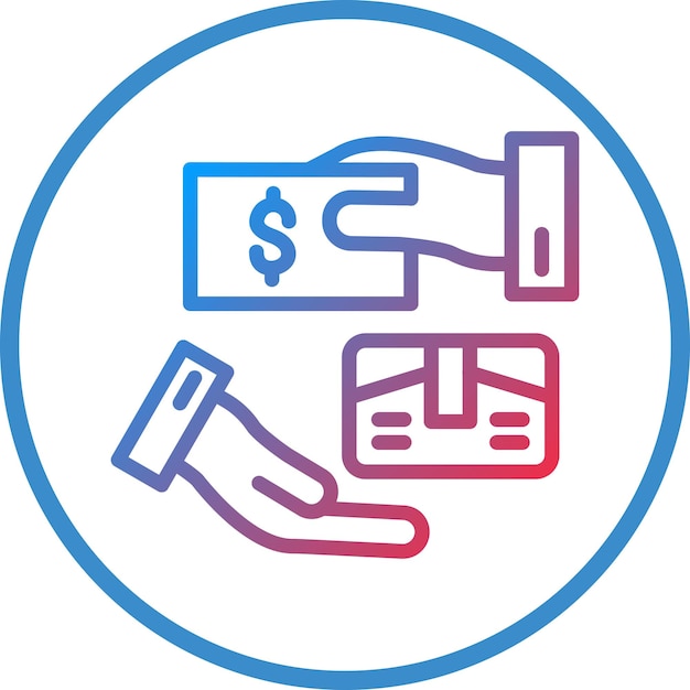 Estilo del icono de pago en la entrega
