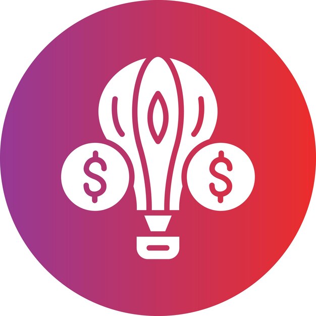Estilo del icono de pago en globo