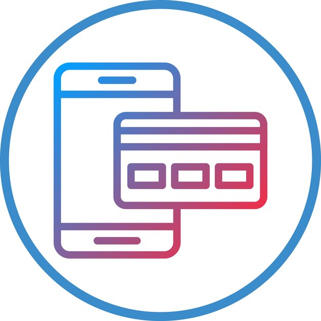 Estilo de icono de pago en línea de diseño vectorial