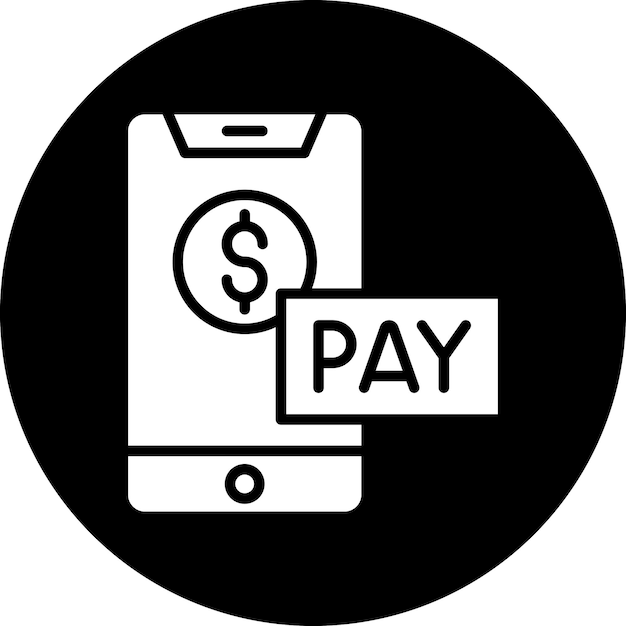 Estilo de icono de pago en línea de diseño vectorial
