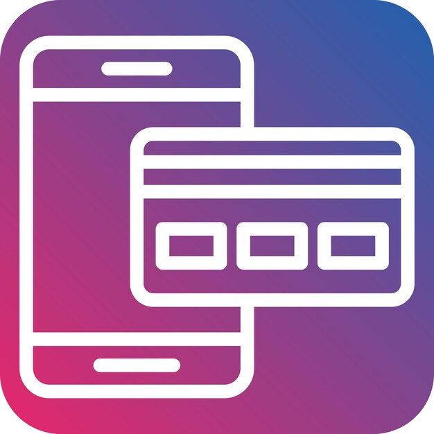 Estilo de icono de pago en línea de diseño vectorial