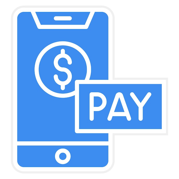Estilo de icono de pago en línea de diseño vectorial