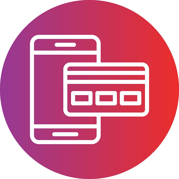 Estilo de icono de pago en línea de diseño vectorial