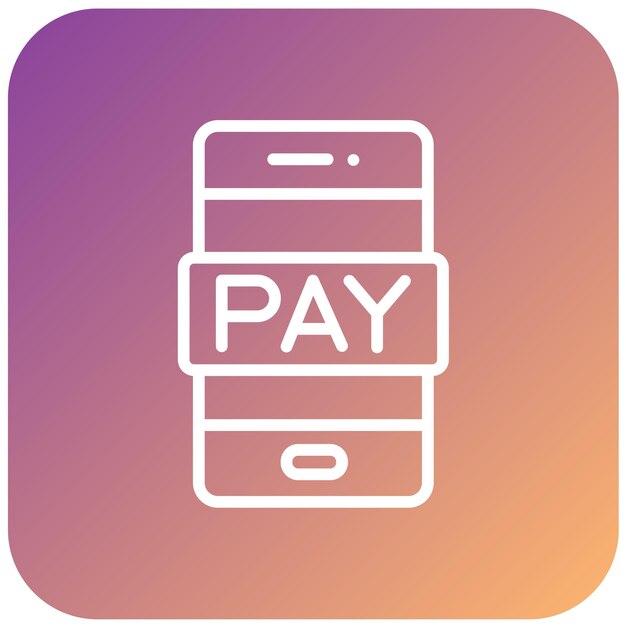 Estilo de icono de pago en línea de diseño vectorial