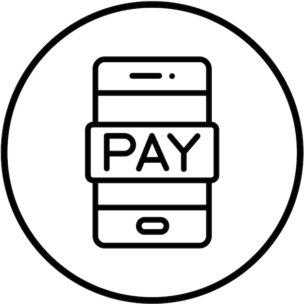 Estilo de icono de pago en línea de diseño vectorial