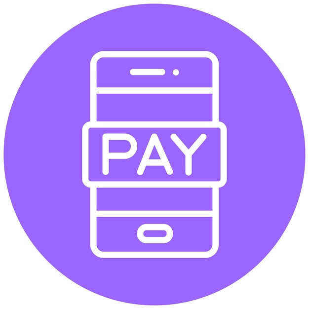 Estilo de icono de pago en línea de diseño vectorial