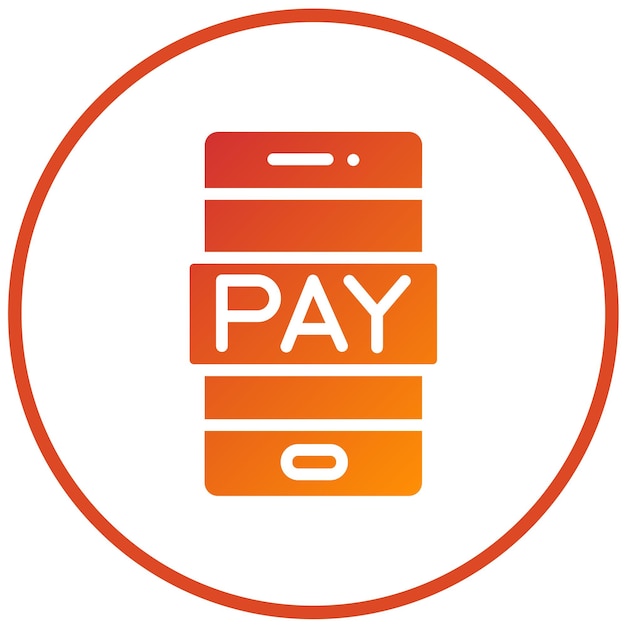 Estilo de icono de pago en línea de diseño vectorial