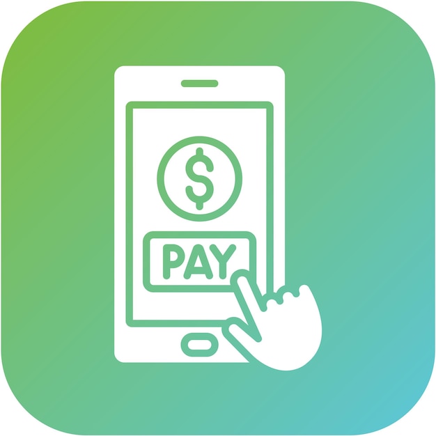 Estilo de icono de pago en línea de diseño vectorial