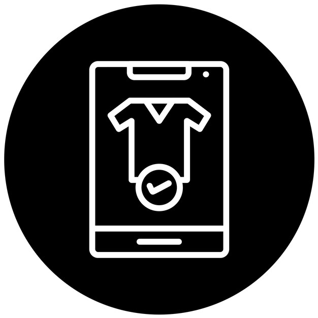 Estilo del icono de pago móvil de diseño vectorial