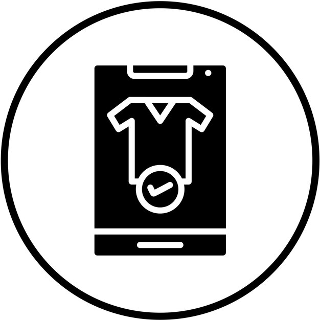 Estilo del icono de pago móvil de diseño vectorial