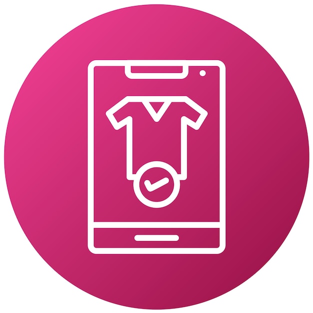 Estilo del icono de pago móvil de diseño vectorial