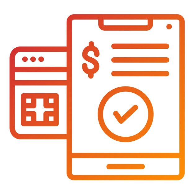 Estilo del icono de pago con tarjeta de débito de diseño vectorial