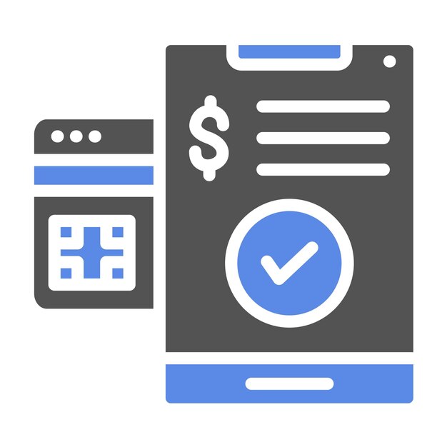 Estilo del icono de pago con tarjeta de débito de diseño vectorial