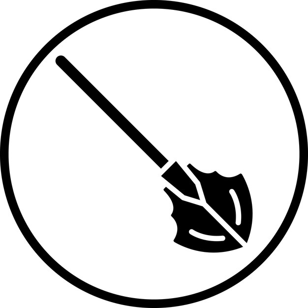 Estilo del icono de la pala de diseño vectorial