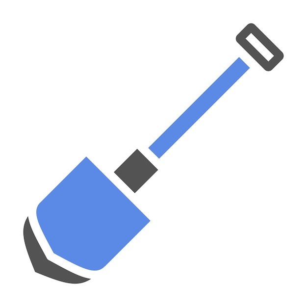 Estilo del icono de la pala de diseño vectorial