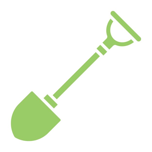 Estilo del icono de la pala de diseño vectorial