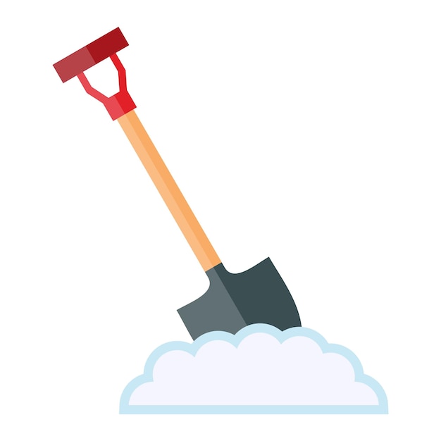 Estilo del icono de la pala de diseño vectorial