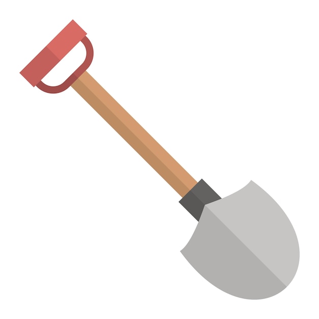 Estilo del icono de la pala de diseño vectorial