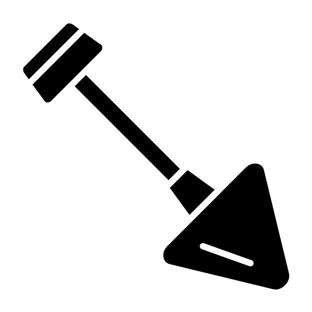 Estilo del icono de la pala de diseño vectorial