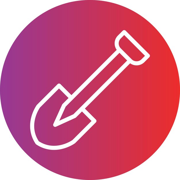 Estilo del icono de la pala