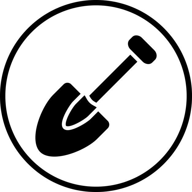 Estilo del icono de la pala