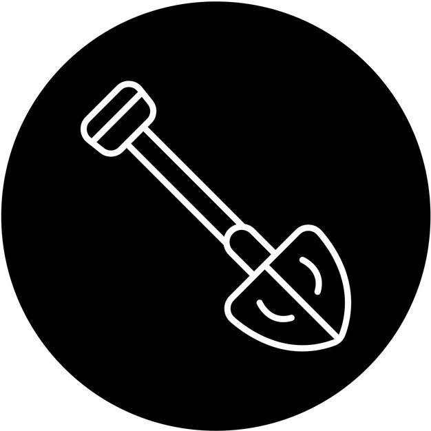 Estilo del icono de la pala