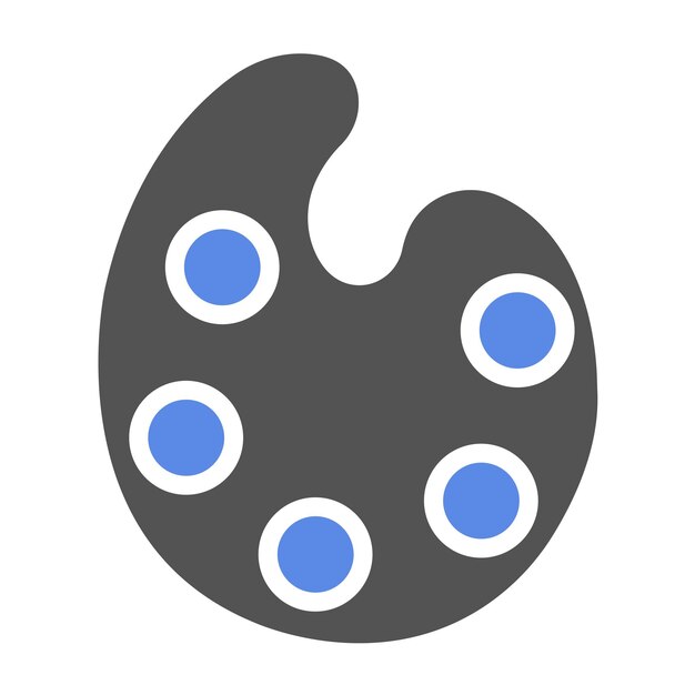 Estilo del icono de la paleta de configuración del diseño vectorial