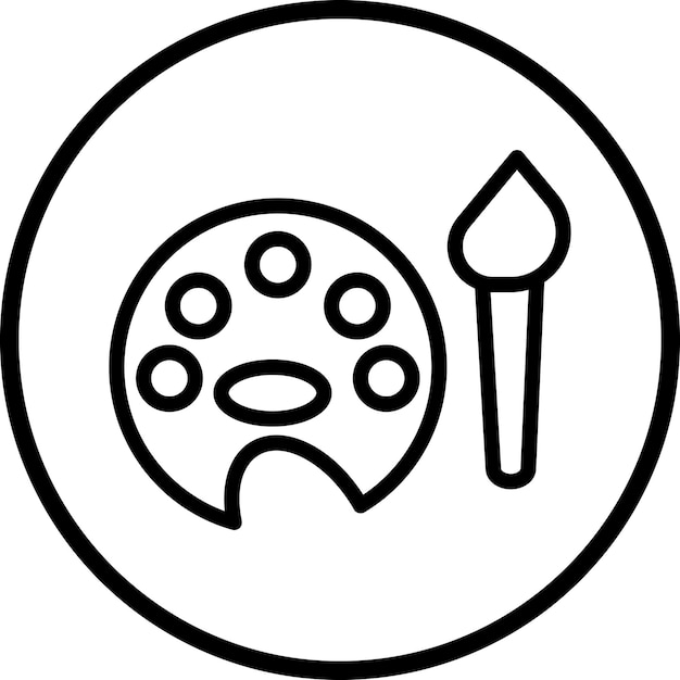 Estilo del icono de la paleta de diseño vectorial