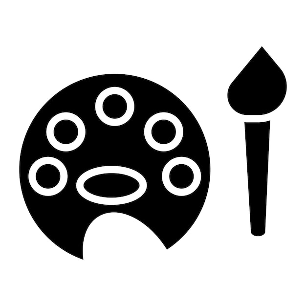 Estilo del icono de la paleta de diseño vectorial