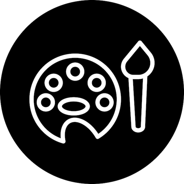 Estilo del icono de la paleta de diseño vectorial