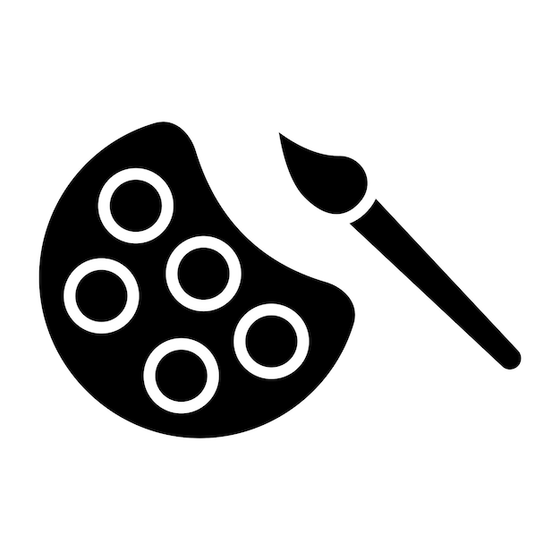 Estilo del icono de la paleta de diseño vectorial