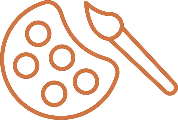 Estilo del icono de la paleta de diseño vectorial