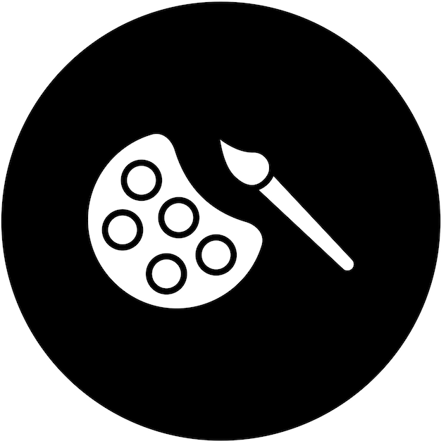 Estilo del icono de la paleta de diseño vectorial